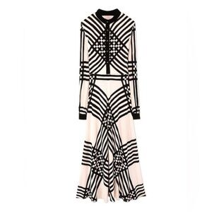 Tory Burch Anja Dress size small rare geo